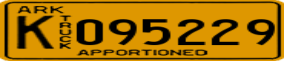Truck License Plate