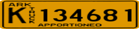 Truck License Plate