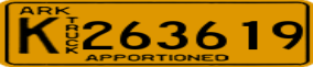 Truck License Plate