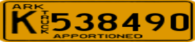 Truck License Plate