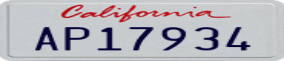 Truck License Plate