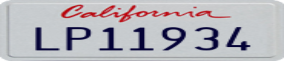 Truck License Plate