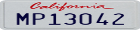 Truck License Plate