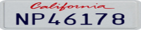 Truck License Plate