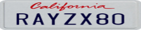 Truck License Plate