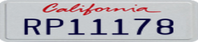 Truck License Plate