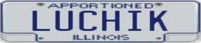 Truck License Plate