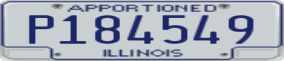Truck License Plate