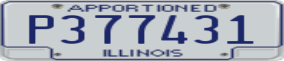 Truck License Plate