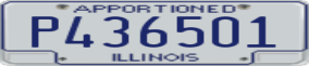 Truck License Plate