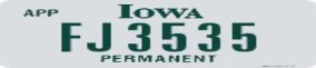 Truck License Plate