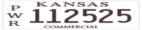 Truck License Plate