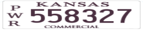 Truck License Plate