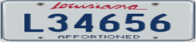 Trailer License Plate