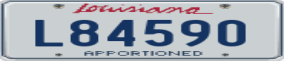 Trailer License Plate