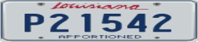 Truck License Plate