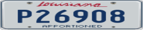 Truck License Plate