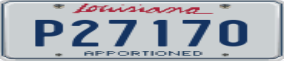 Truck License Plate