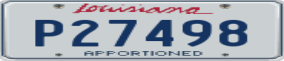 Truck License Plate