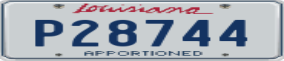 Truck License Plate