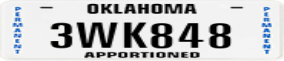 Truck License Plate