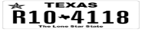 Truck License Plate