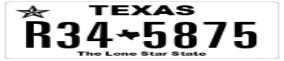Truck License Plate