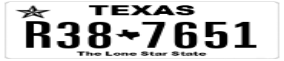Truck License Plate