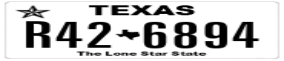 Truck License Plate