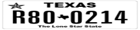 Truck License Plate