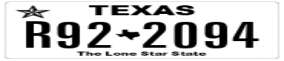 Truck License Plate