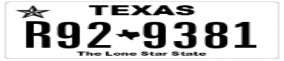 Truck License Plate