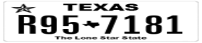 Truck License Plate