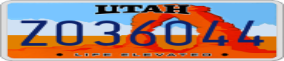 Truck License Plate