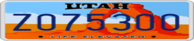 Truck License Plate