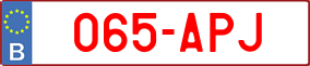 Truck License Plate