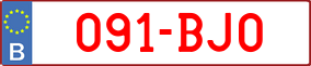 Truck License Plate