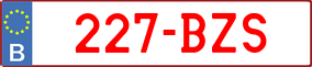 Truck License Plate