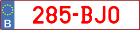 Truck License Plate