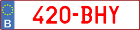 Truck License Plate