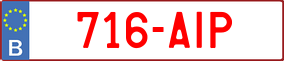 Truck License Plate