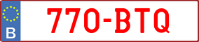 Truck License Plate