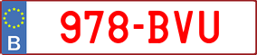 Truck License Plate