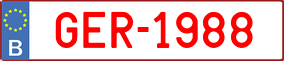 Truck License Plate