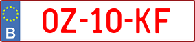 Trailer License Plate