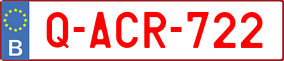 Trailer License Plate