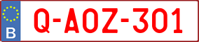 Trailer License Plate