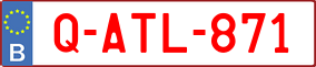 Trailer License Plate