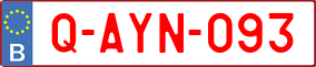 Trailer License Plate