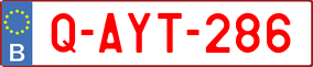Trailer License Plate